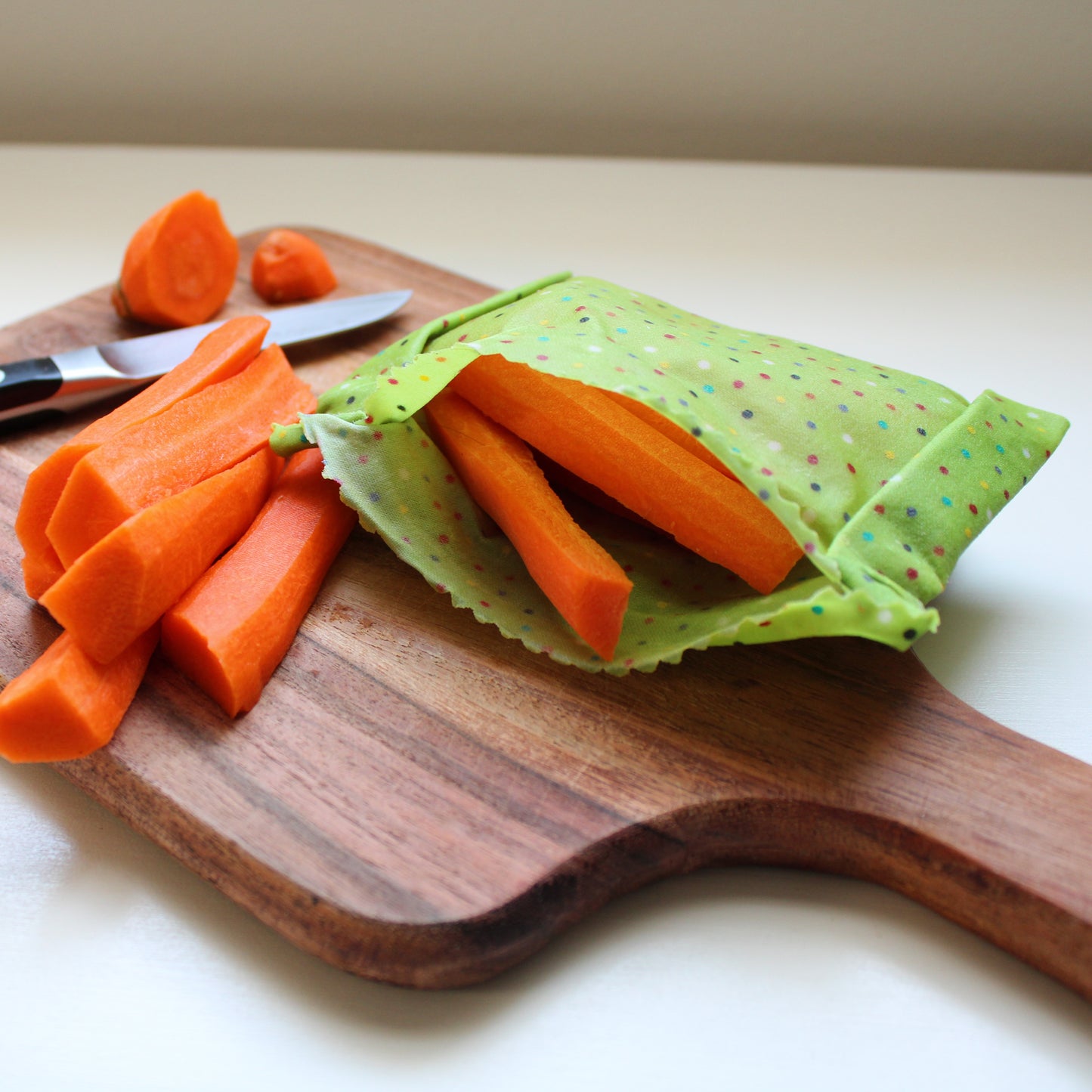 3 Pack Beeswax Wraps | Reusable Food Wraps | "Blue Lemon Swirl" pattern