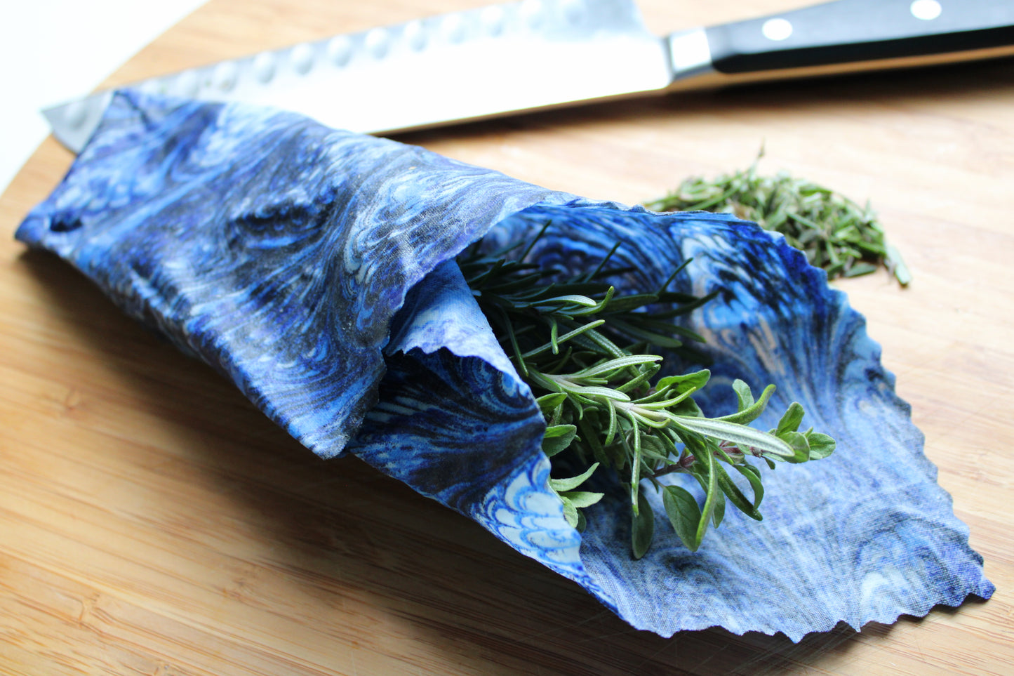 3 Pack Beeswax Wraps | Reusable Food Wraps | "Fantasy Flock" pattern