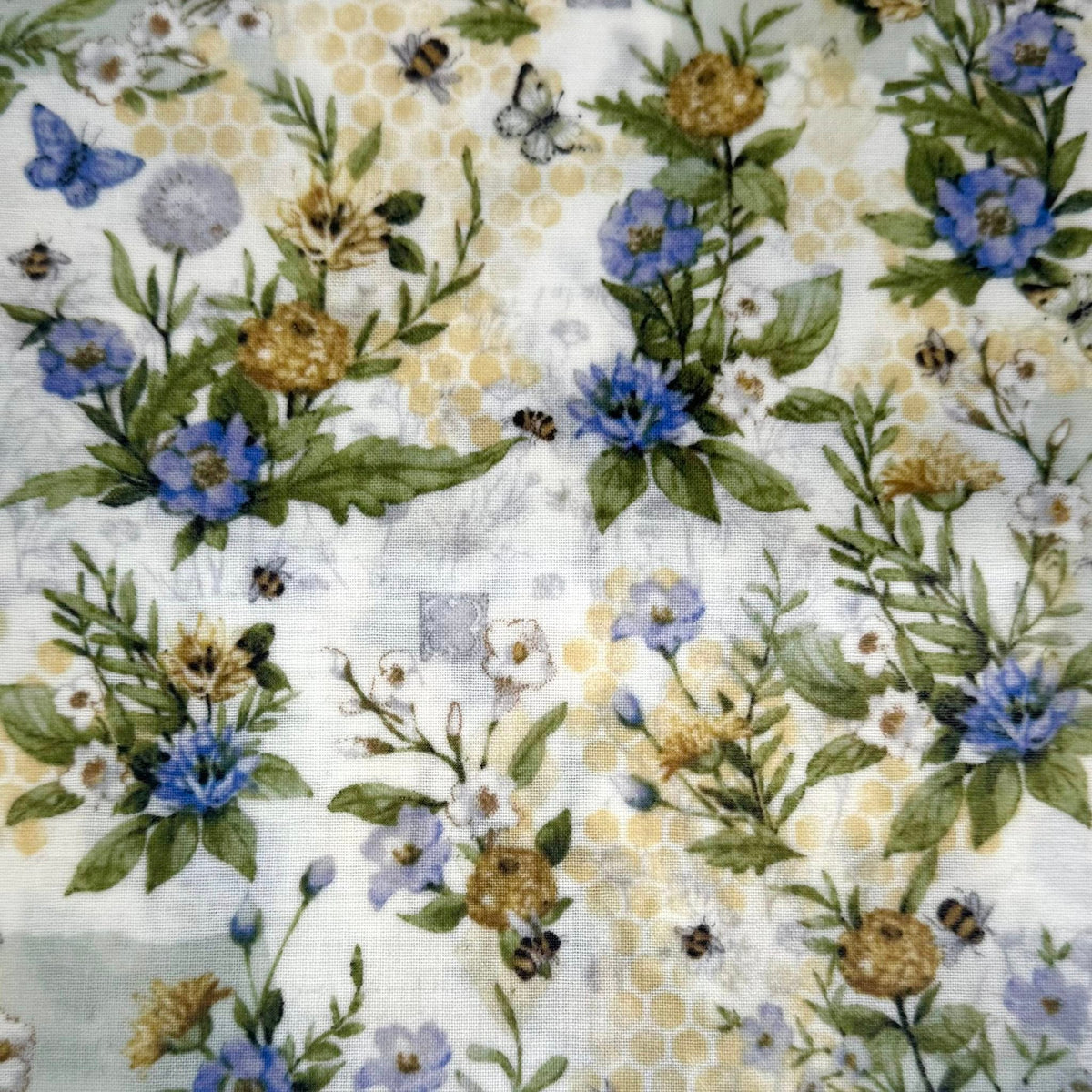 XXL 20"x16" Beeswax Wrap | Bread Bag | Sour Dough | "Bees: Batchelor Buttons” pattern (Copy)