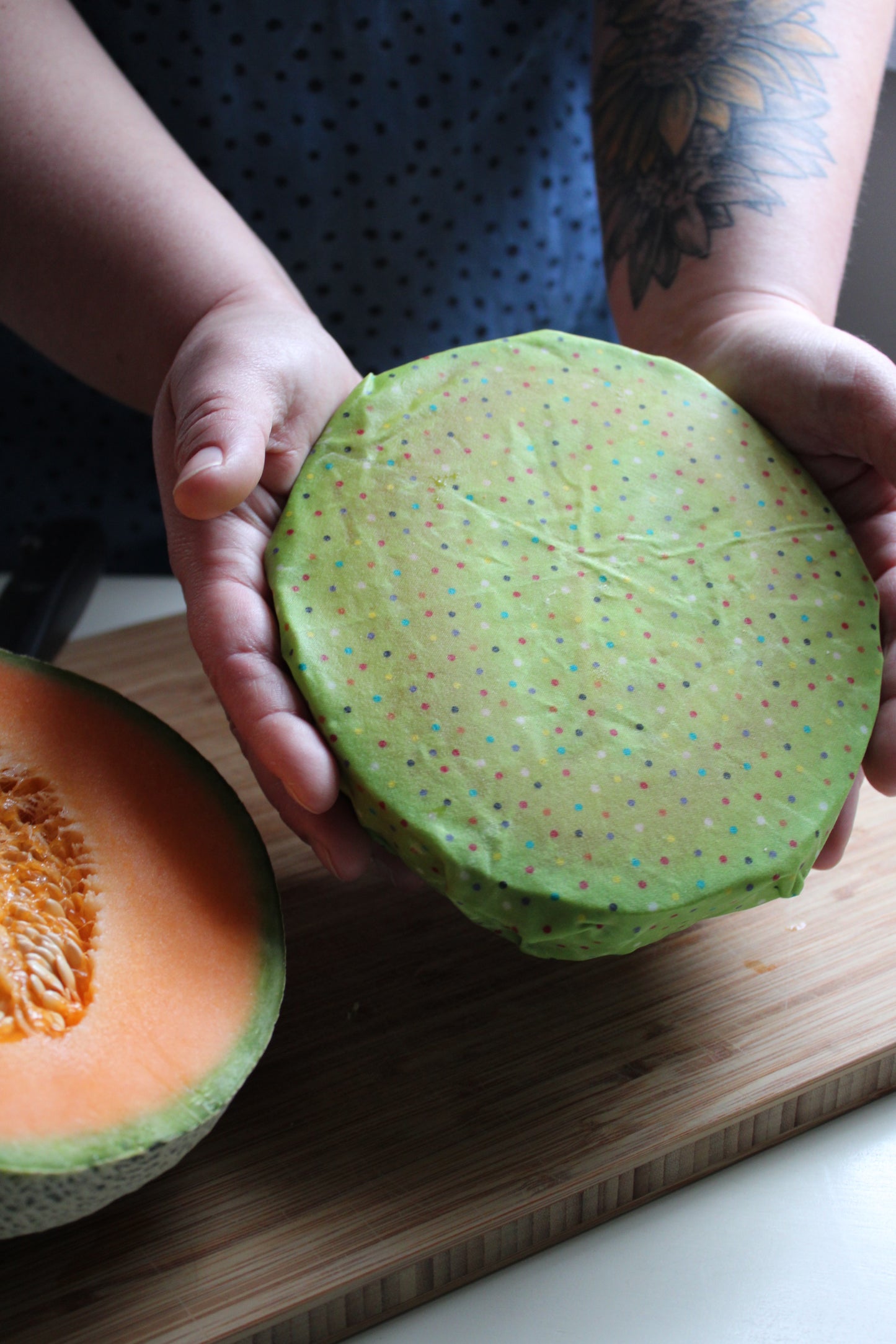 XXL Sour Dough Bread Wrap / Casserole Cover -  "Dolphin Treasure"