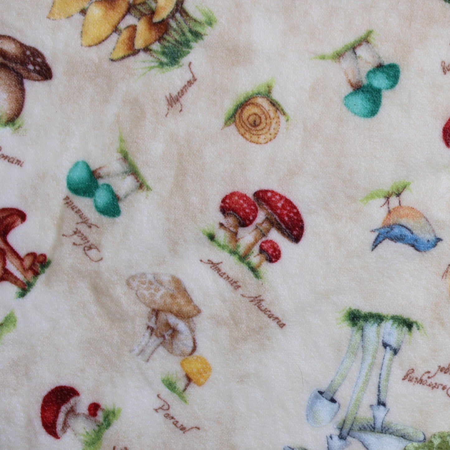 XXL Sour Dough Bread Wrap / Casserole Cover -  "Mushroom Menagerie"