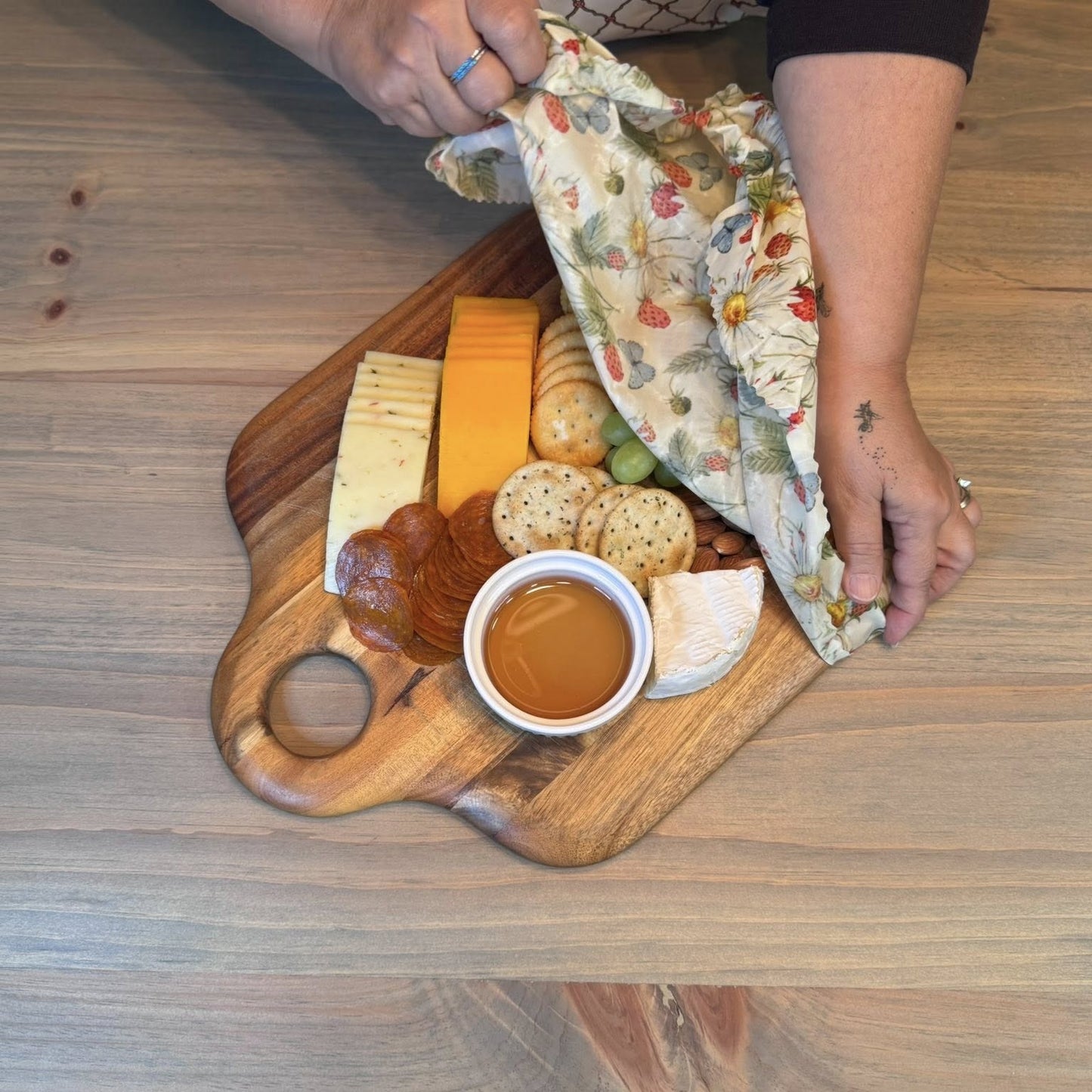 XXL Wrap | 20"x16" | Bread Bag | Sour Dough | "Warm Medallions"