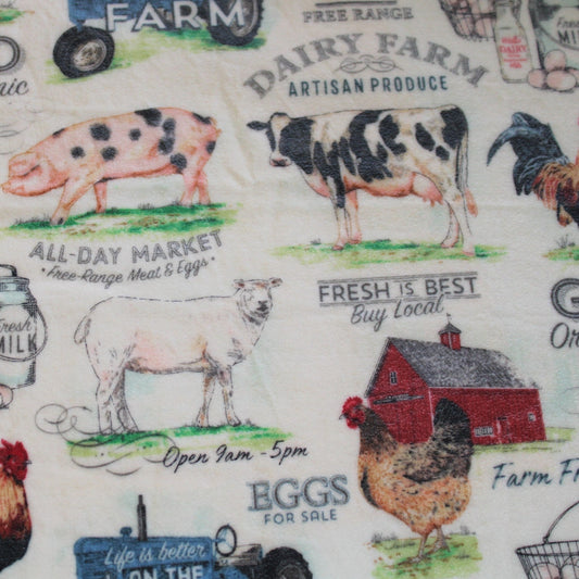 A sweet farm fresh patterned wrap to use on your home made goods.